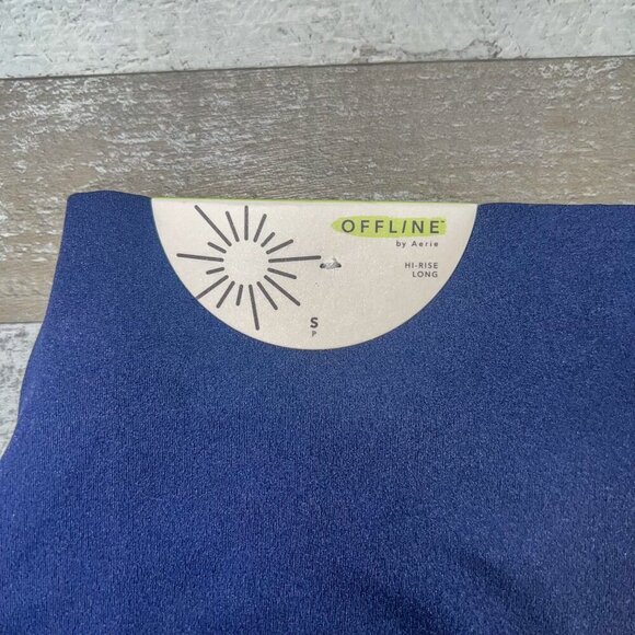 NWT Offline by Aerie Real Me High Waisted Crossover Legging Navy Size S Long - Picture 8 of 9